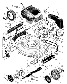 Part Location Diagram of F-000440L Briggs and Stratton Instruction Book